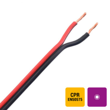 DIVERSE KABELS Luidsprekerkabel PVC rood/zwart binnen Eca 2X2