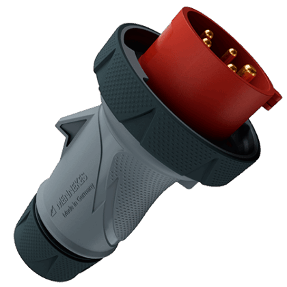 MENNEKES STEKKER PWTXTR 16A5P6H400V ROOD IP69 M13624