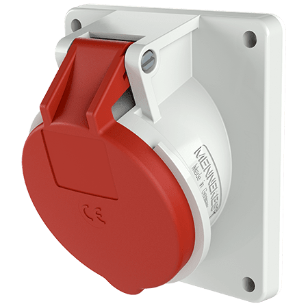 MENNEKES INBOUWCONTACTDOOS 16A4P6H400V ROOD IP44 M1638