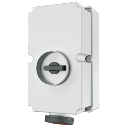 MENNEKES Wandcontactdoos geschakeld DUO 125A 5P 6H 400V rood IP67