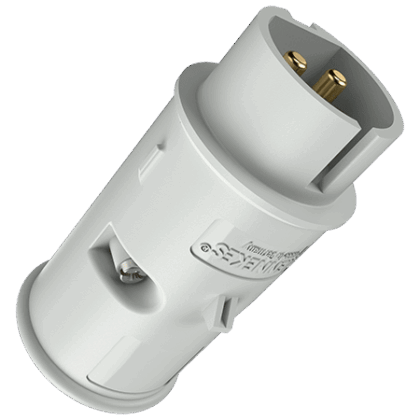 MENNEKES Contactstop 16A 2P 10H 40-50V grijs IP44