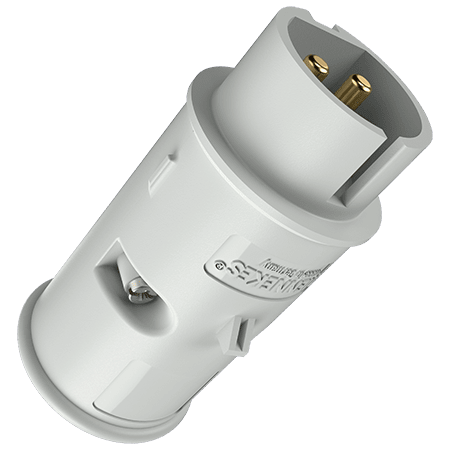 MENNEKES Contactstop 16A 2P 10H 40-50V grijs IP44