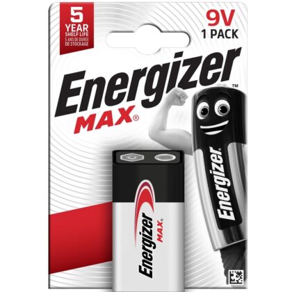 Energizer Batterij alkaline Max - 9V - 6LR61 - blister 1 stuk MAX9VBL1