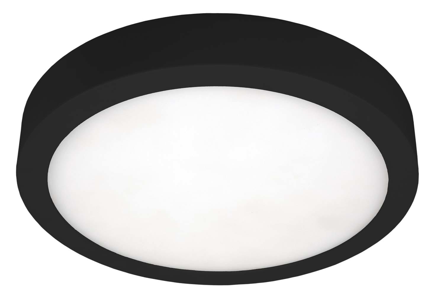 UNI-BRIGHT MOON 145mm dia. - zwart opbouw IP54 - 3CCT 700lm 8W MN1458WBCCT