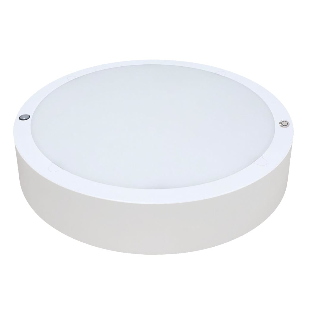 TECHNOLUX Mona LED 10-14-18W 3000K-4000K+PIR+nood IP65 wit MO18PSCTSW-PIREM