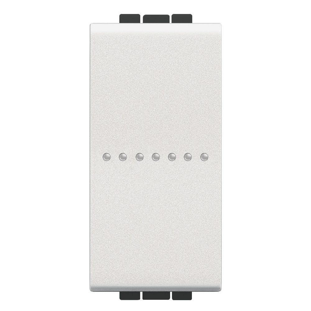 BTICINO LL - drukknop axiaal NO 10A 1 module - wit N4055AN