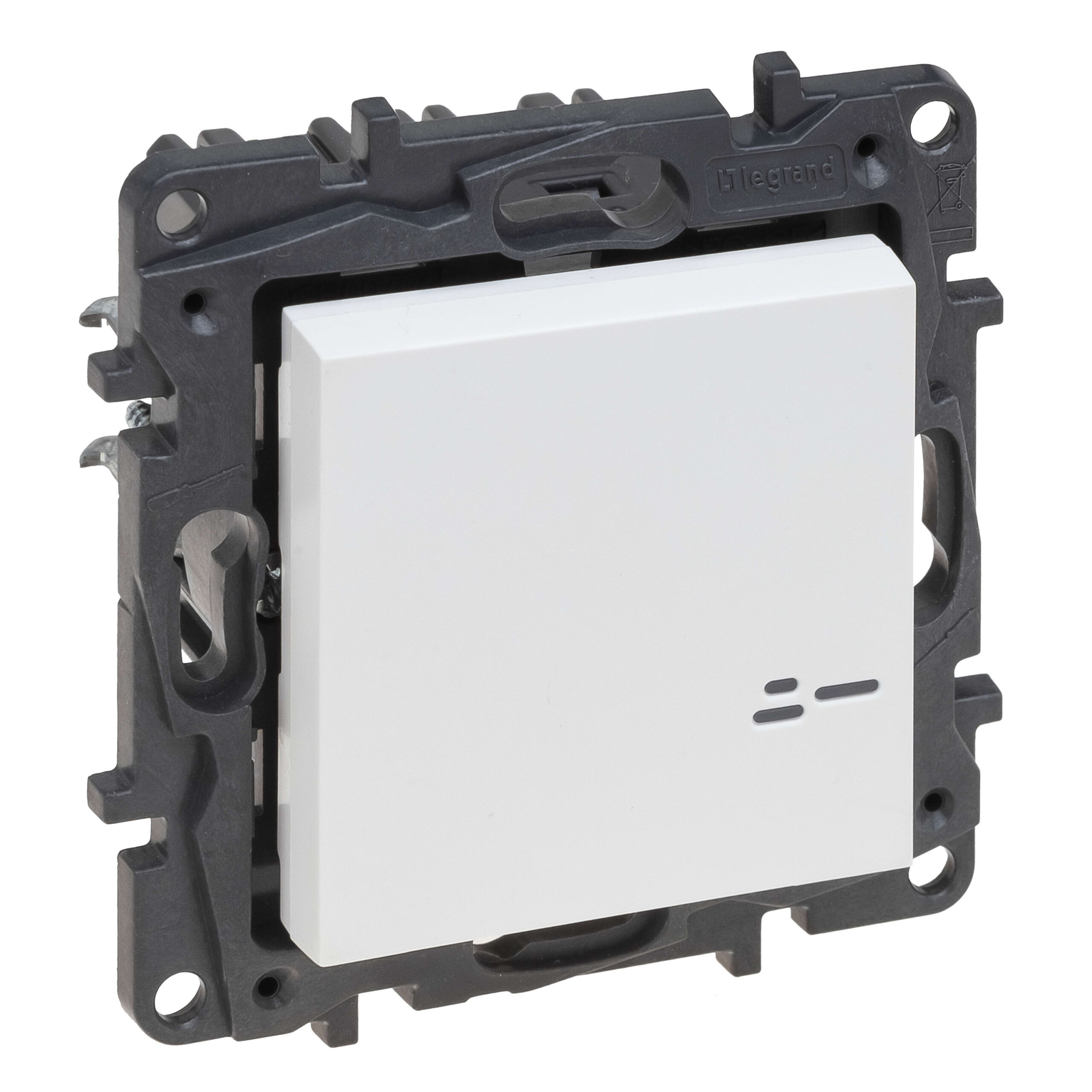 LEGRAND Niloé dimmer 3-125W-2 draads met spanklauwen - wit NNP2412WH