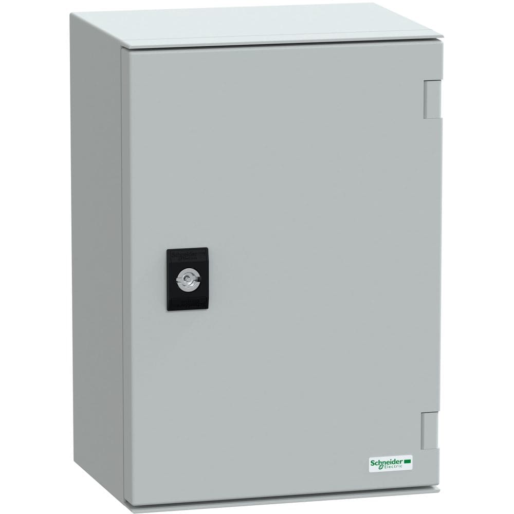 SAREL wandmontage kast ABS/PC monoblok IP66 H310xB215xD160mm+metalen mont.plaat NSYPLM32PG