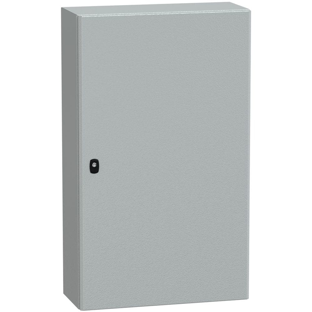 SAREL Spacial S3D volle deur met montageplaat. H1000xB600xD250 IP66 IK10 RAL7035. NSYS3D10625P