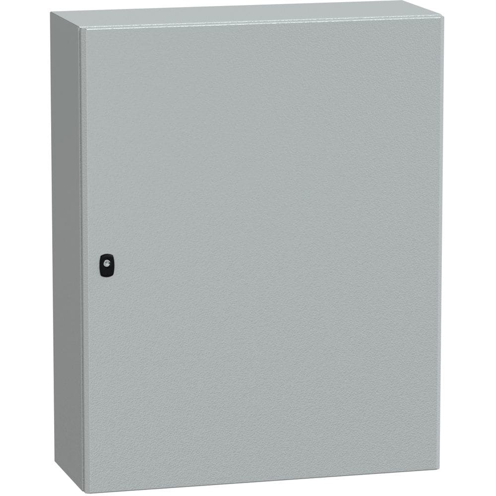 SAREL Spacial S3D volle deur zonder montageplaat H1000xB800xD300 IP66 IK10 RAL7035. NSYS3D10830