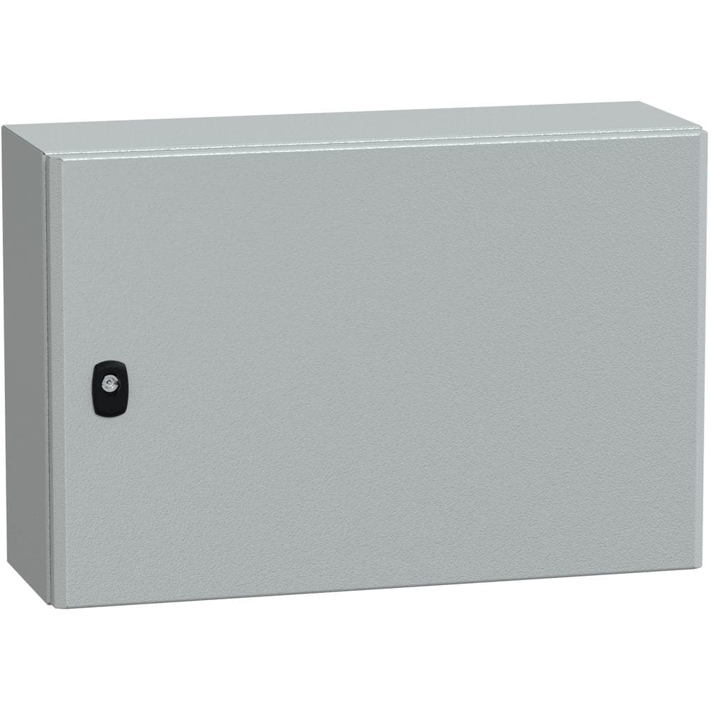 SAREL Spacial S3D volle deur zonder montageplaat H400xB600xD200 IP66 IK10 RAL7035. NSYS3D4620