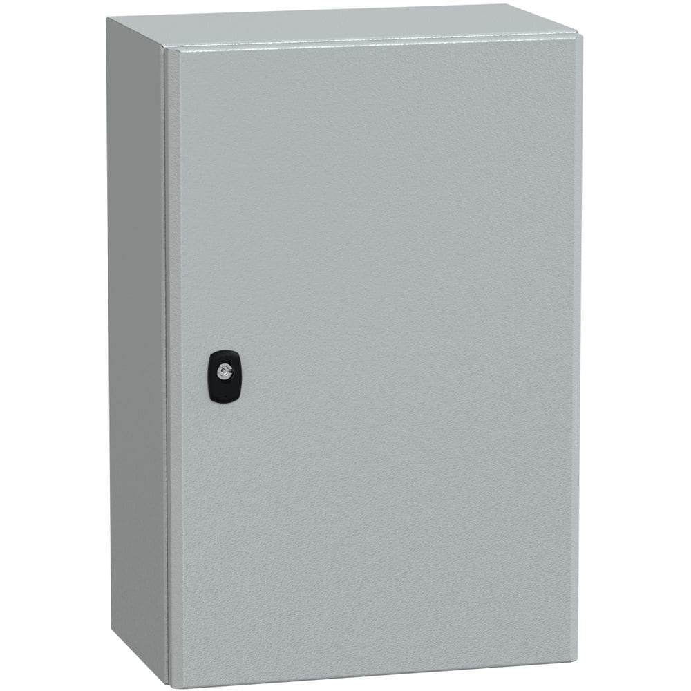 SAREL Spacial S3D volle deur zonder montageplaat H600xB400xD250 IP66 IK10 RAL7035. NSYS3D6425