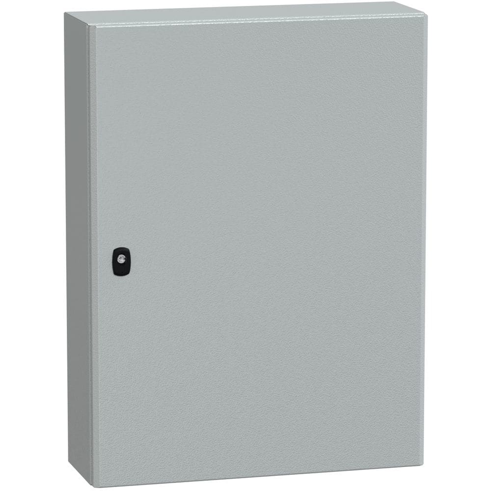 SAREL Spacial S3D volle deur zonder montageplaat H800xB600xD200 IP66 IK10 RAL7035. NSYS3D8620
