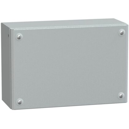 SAREL Metalen industriële doos volle deur H200 x B300 x D120 IP66 IK10 RAL 7035 NSYSBM203012