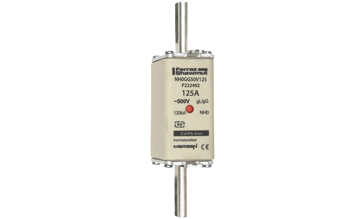 Mersen Meszekering Grootte: 0 gG 500V 125A P222492