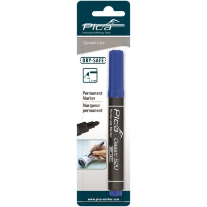 Pica Permanent Marker in blister - Rond - Blauw - 1-4mm PIC52041SB
