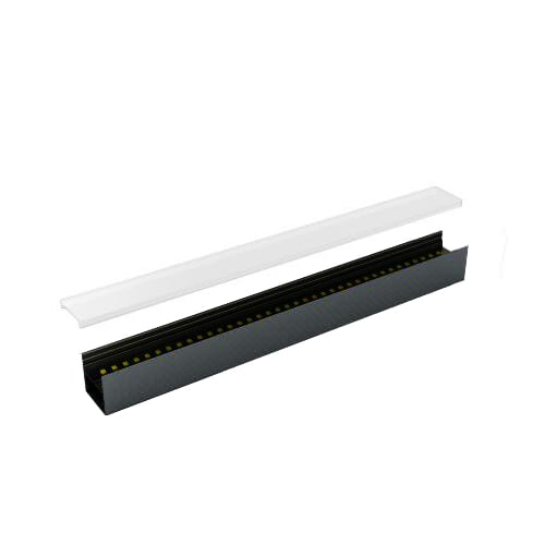 INTEGRATECH Led profiel PL3030 in geanodiseerd aluminium AL6063 met zwarte poedercoating RAL PL3030B-M2