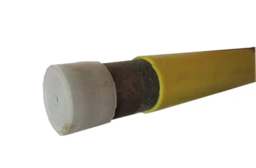 Arcelor Poly-Z Forte gelaste buis PE-mantel 5/4 (lengte 6m) - geel - S195T Vlgs EN 10255 Type H - voor draadtoepassingen - prijs per meter POLYZISFDN032Y
