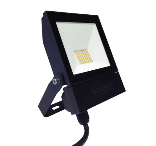 INTEGRATECH Led floodlight QT 20W 2200lm 4000K zwart IP65 QTFL204