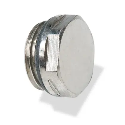 Radair radiatorblindstop 1/2 - met O-ring - chroom R4101