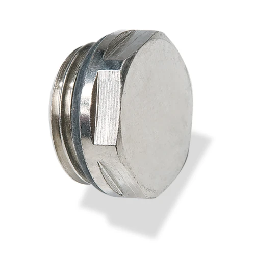Radair radiatorblindstop 1/2 - met O-ring - chroom R4101