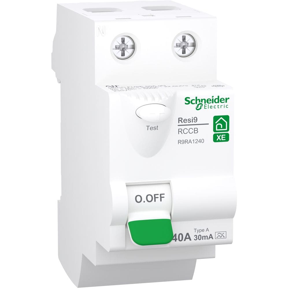 Schneider Residential Resi9 XE - differentieelstroominrichting - 2P - 40A -30mA - type A R9RA1240