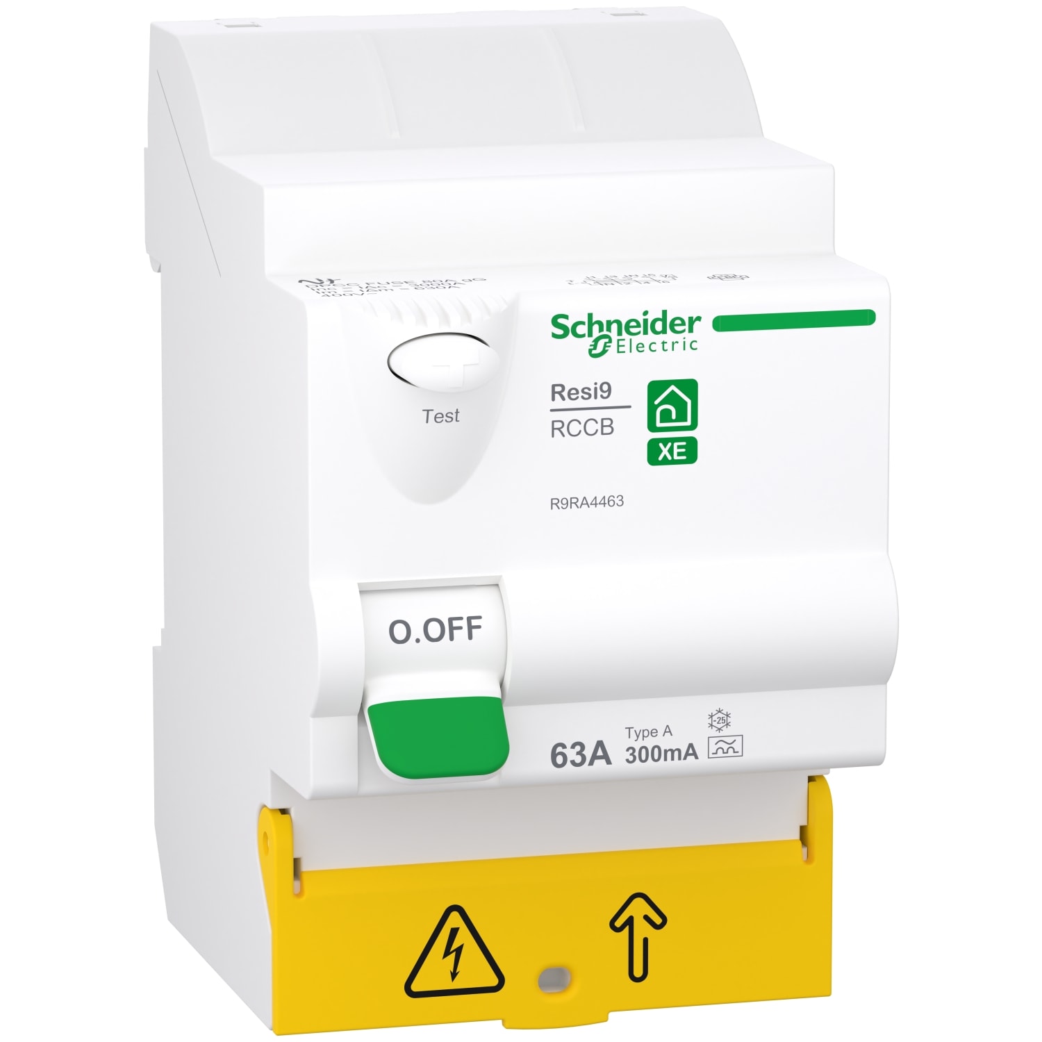 Schneider Residential Resi9 XE - ID - 3PN - 63A -300mA- type A R9RA4463