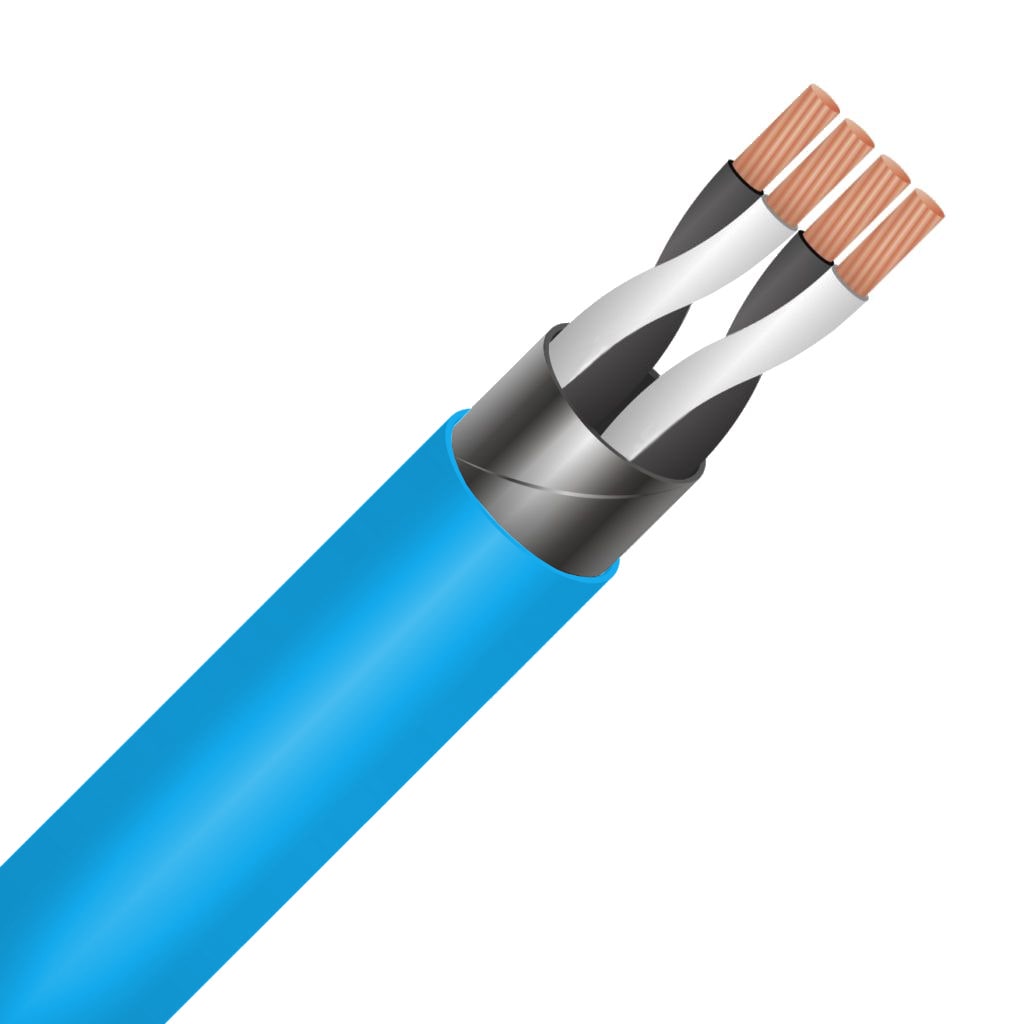 SPECIALE KABEL RE-2Y(St)Y afscherming globaal PE/PVC Cca s3d2a3 blauw 1P1