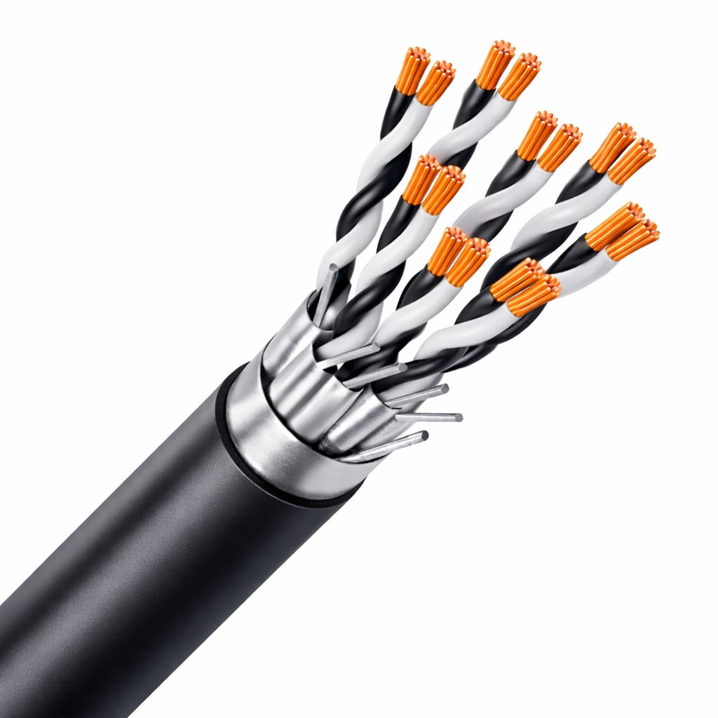 SPECIALE KABEL RE-2Y(St)Y-PiMF afscherming paar/globaal PE/PVC Cca s3d2a3 zwart 8P0