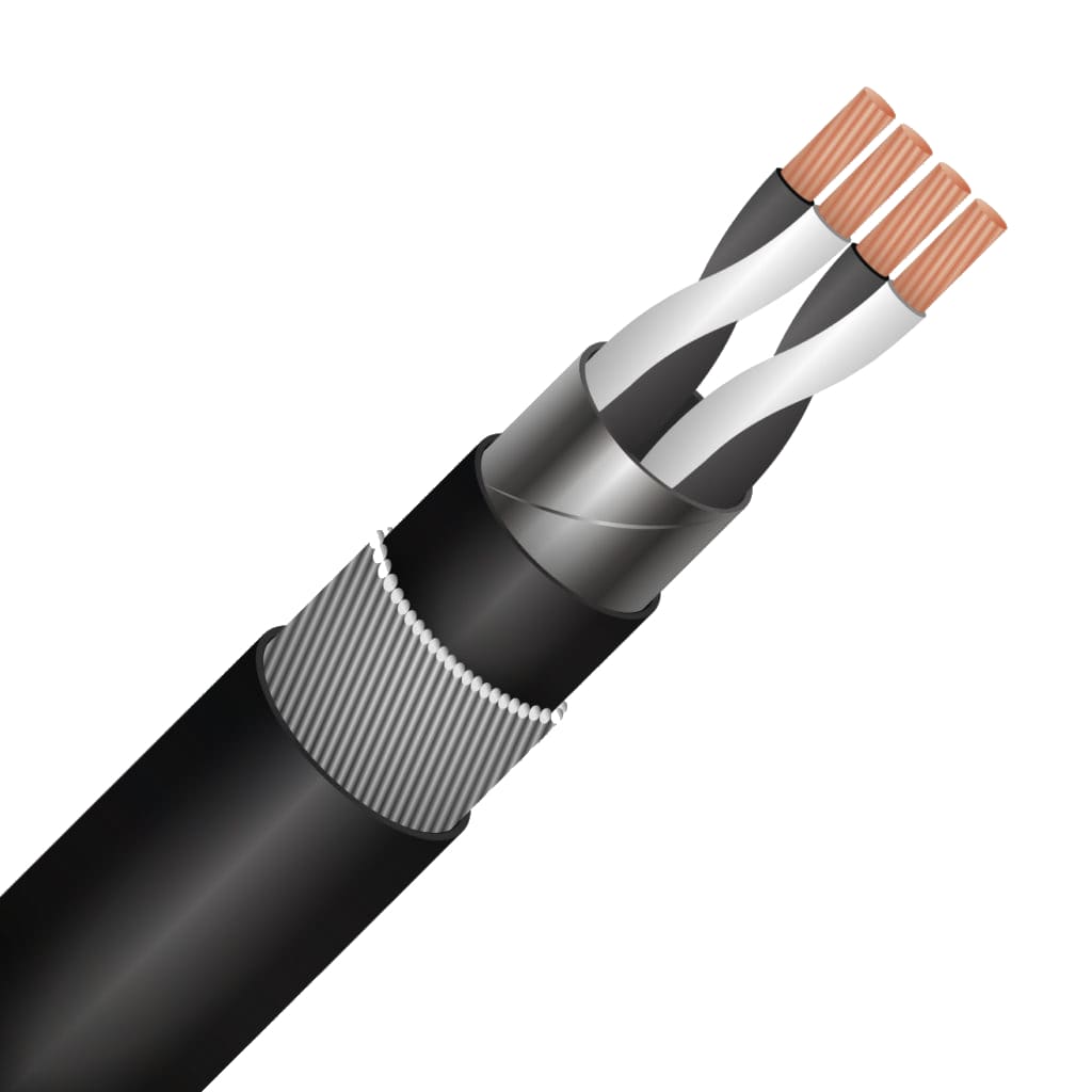 SPECIALE KABEL RE-2Y(St)YSWAY afscherming globaal PE/PVC gewapend Cca s3d2a3 zwart 24P0