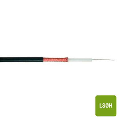 DIVERSE KABELS Coax 75 Ohm MIL-C-17F LS0H zwart meerdradig vertind koper 10