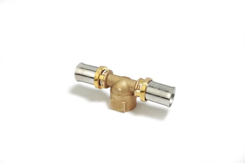 Giacomini RM154 pers verloop T-stuk 90° met binnendraad FFF 63 x 2 F x 63 mm RM154Y088