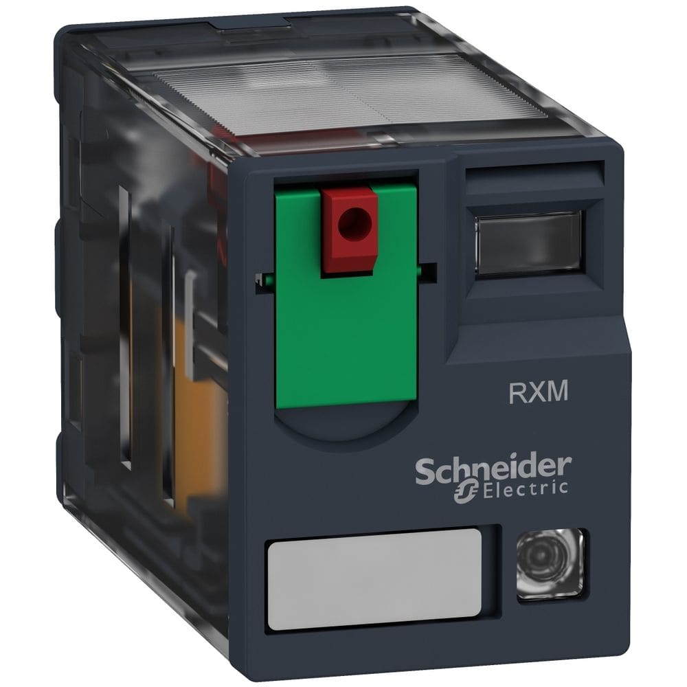 Schneider Automation insteekminiatuurrelais - Zelio RXM - 2 CO - 230 V AC - 12 A - met LED RXM2AB2P7