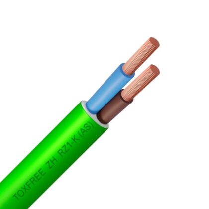 TOPCABLE TOXFREE RZ1-K flexibel voedingskabel LSOH 1kV B2ca s1ad1a1 groen 2X16mm² RZ1-K2X16-B2CA B 1000