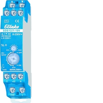 ELTAKO Stuurdimmer 1-10V voor EVG 1no 600VA SDS12/1-10V