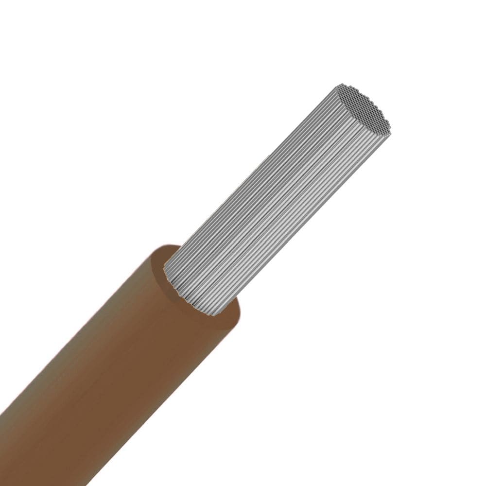 DIVERSE KABELS SiAF draad silicone hittebestendig soepel vertind +180°C Bruin 2