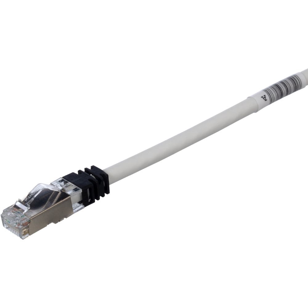 PANDUIT Patchcord koper CAT6A S/FTP 26AWG 10m grijs + 2 modulair TX Plus Plug STP6X10MIG