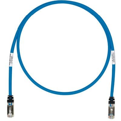 PANDUIT Patchcord koper CAT6A S/FTP 26AWG 15m blauw + 2 modulair TX Plus Plug STP6X15MBU
