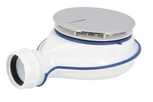 Nicoll Turboflow XS magnetische douchesifon 90 mm - chroom - vlakke douche - 33 l/min TBXS21