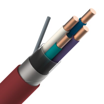 SPECIALE KABEL TGGF telefonie LS0H globaal afgeschermd binnen 150V Cca s1d2a1 rood 1X4X0