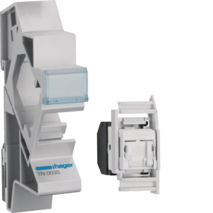 HAGER RJ45-connector Cat 6 UTP + modulaire houder TN003S