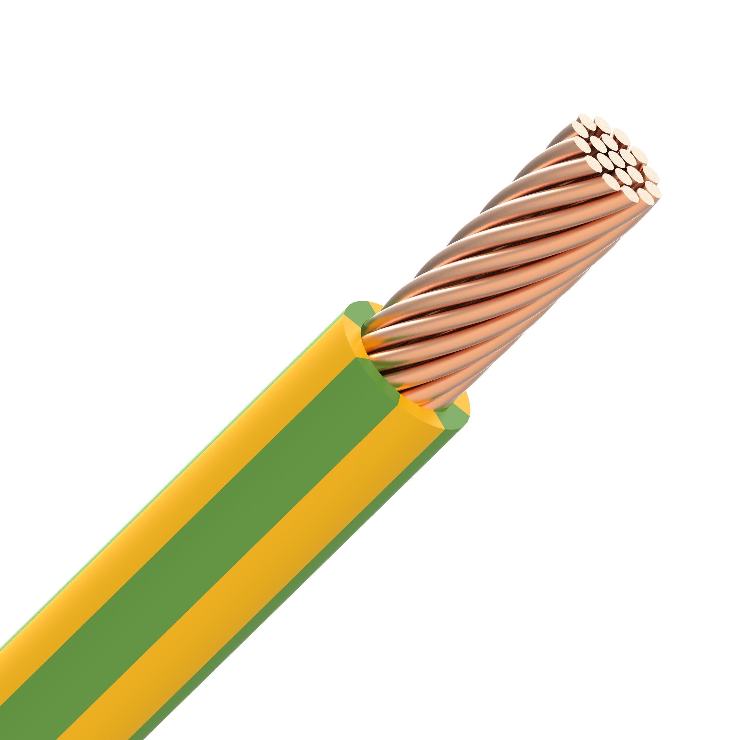 ENERGIEKABEL VOB H07V-R draad PVC samengeslagen 750V Eca 70°C Eupen Geel/groen 120mm² V0B120YG-ECA B 1000
