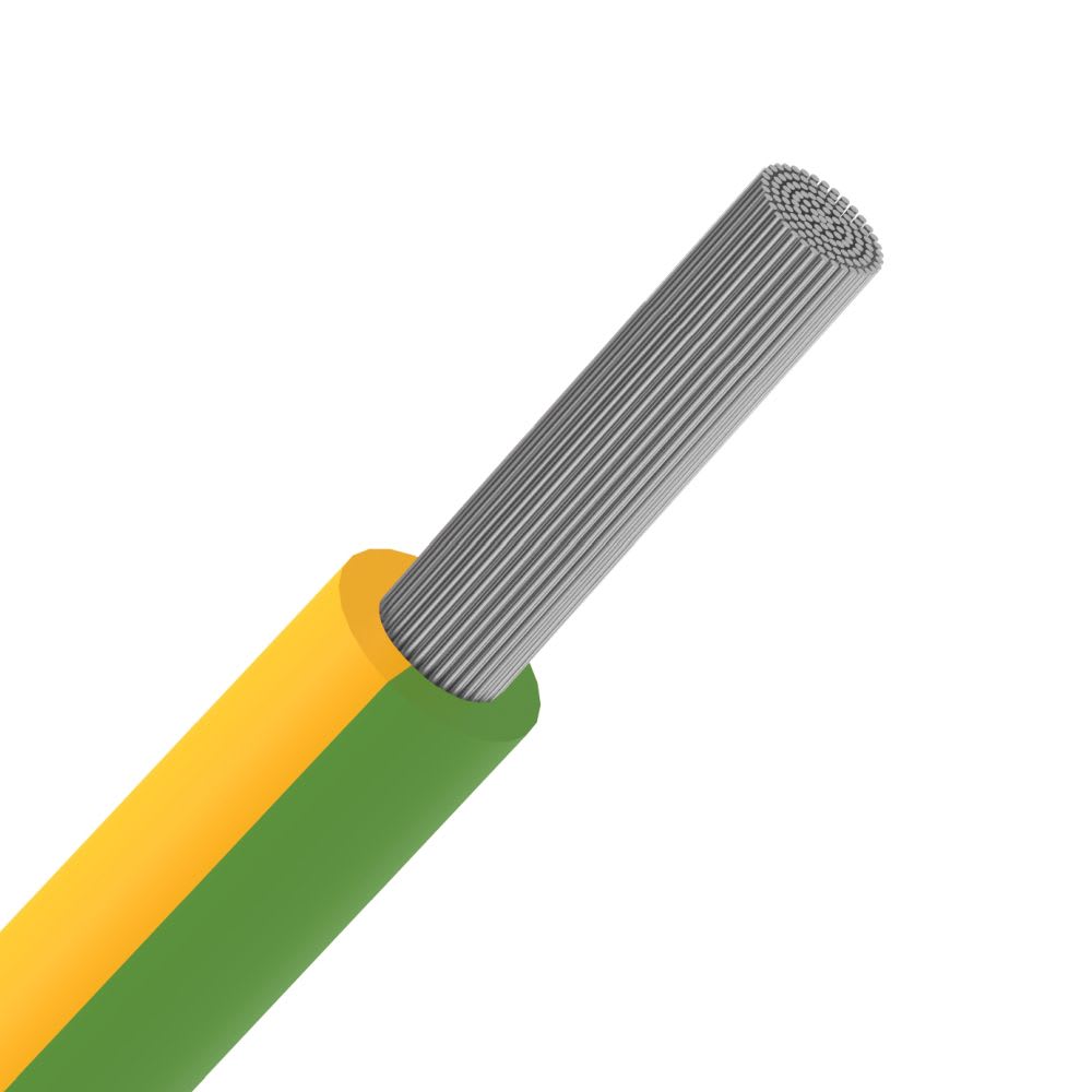 EUPEN VOBst H07V-KT draad PVC soepel vertind 750V Eca 70°C Eupen Geel/groen 25mm² V0BST25YG-ECA R 100