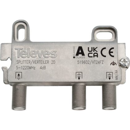 TELEVES Tweeverdeler F 4dB VT24FZ