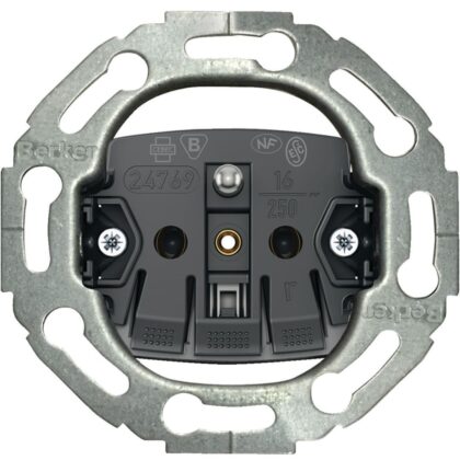 HAGER Ronde sokkel vr stopcontact met penaarde met steekklemmen WDS15001