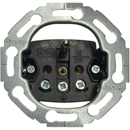 HAGER Ronde sokkel vr stopcontact met penaarde met schroefliftklemmen WDS17001
