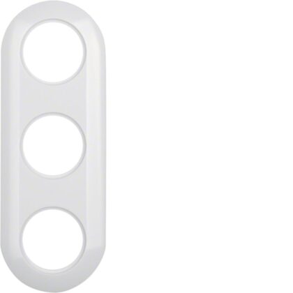 HAGER Afdekplaat pvc 3-voudig Serie 1930 polarwit