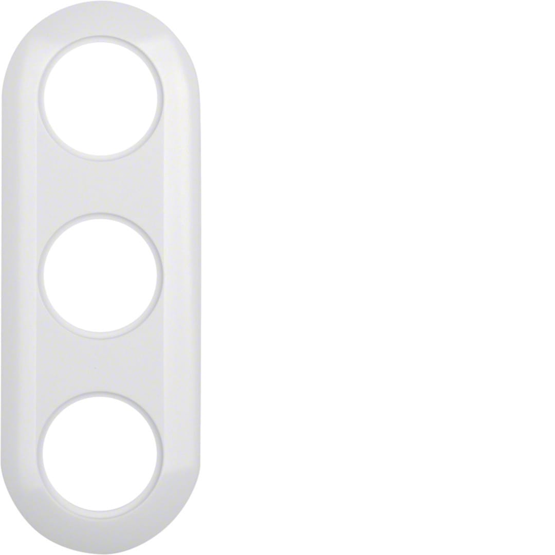 HAGER Afdekplaat pvc 3-voudig Serie 1930 polarwit