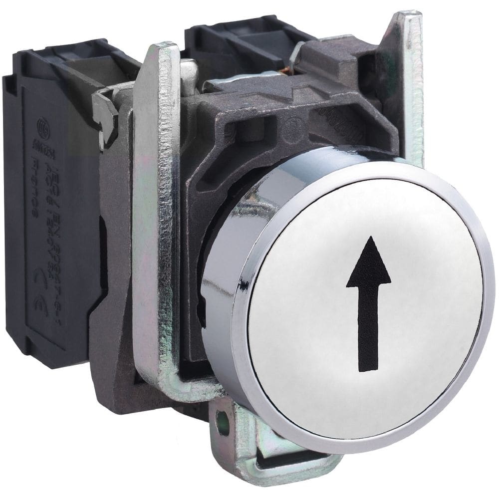 Schneider Automation Drukknop wit Ø22 - verzonken met impulswerking - 1NO XB4BA3341