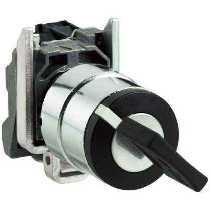 Schneider Automation Keuzeschakelaar zwart Ø22 - met slot - 2 standen - 1NO XB4BG61